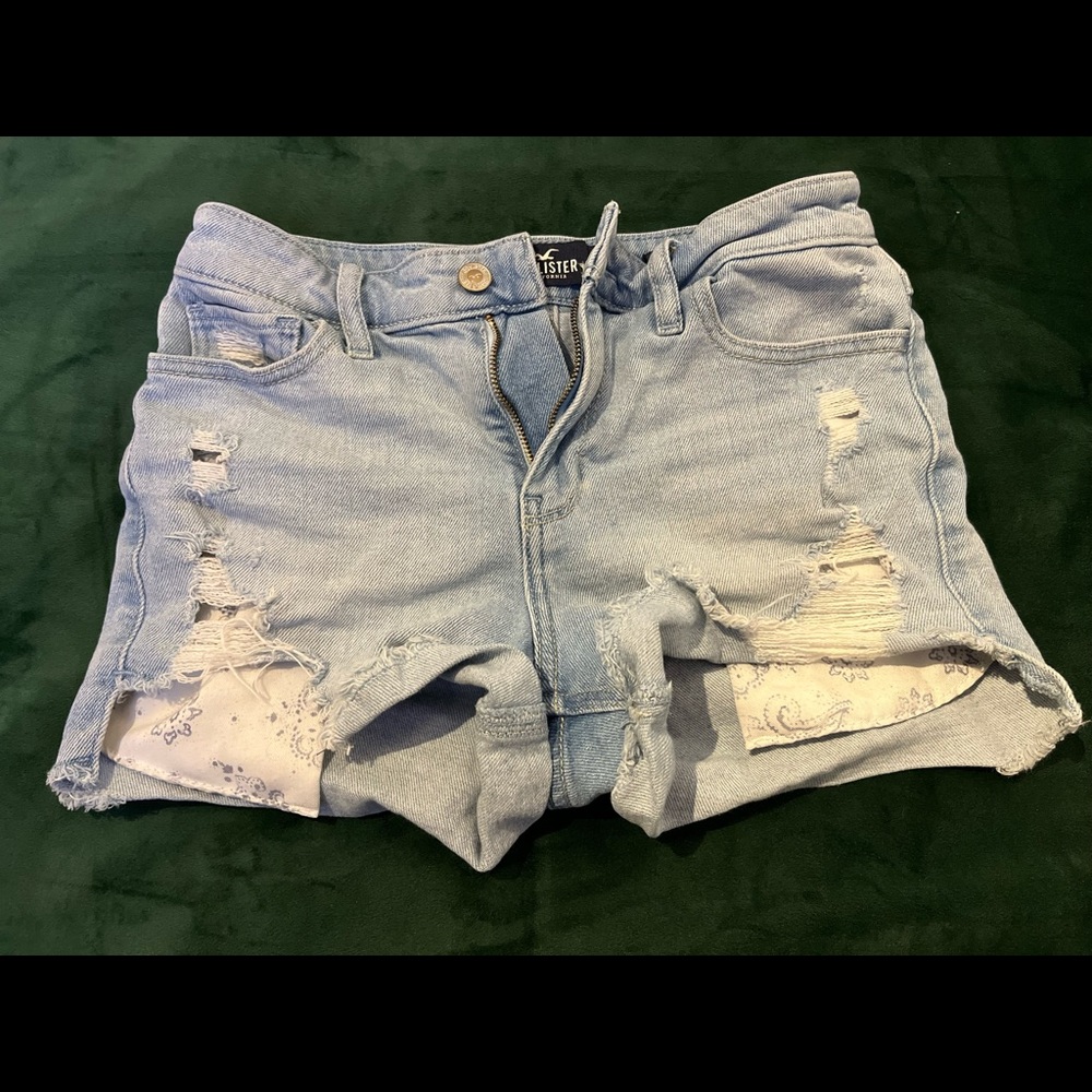 Hollis yet Jean shorts, high rise midi short vintage stretch, size 1, 25 waist
